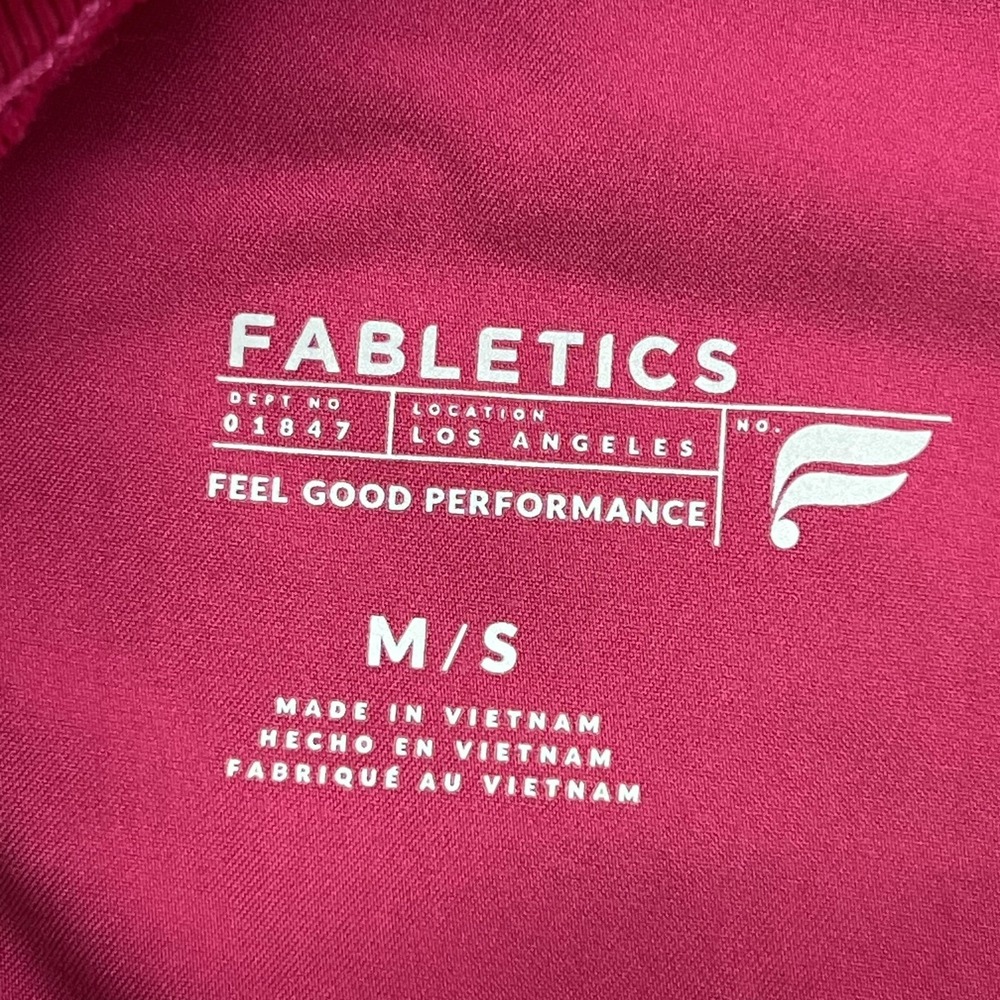 Fabletics Jogger Pants Womens M Pink Woven Elastic Waist Pockets Stretch Lounge - Picture 8 of 14